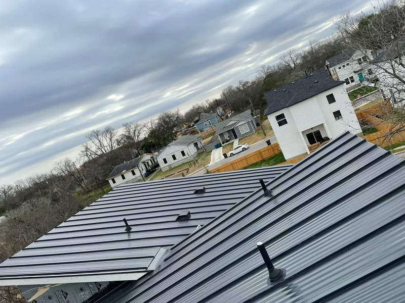 Standing seam metal roof panels with vents for Skylight Repair in Lawrenceburg